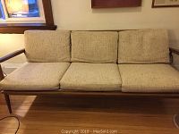 Front view of entire sofa with cushions