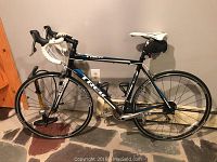 Full side view of Trek 2.1 Alpha road bike