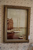 Full view of the framed print showing the overall size and details of the frame and artwork