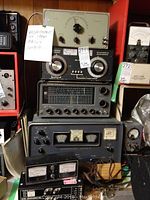 Stacked view of all equipment including oscillator, matching network, receivers and power supply