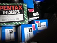 Pentax filter set, Kellner eyepiece and Meade adapters in original boxes