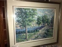 Front view of framed print showing complete artwork and frame.