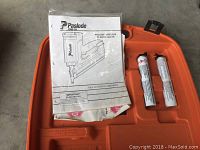 User manual, two fuel cells, and carrying case lid.