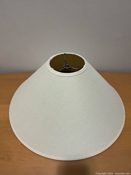 Restoration Hardware conical linen lamp shade | Maxsold