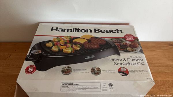 Hamilton Beach Smokeless Electric Grill | Maxsold