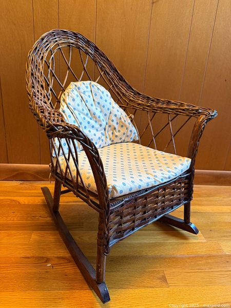 Childs Wicker Rocking Chair