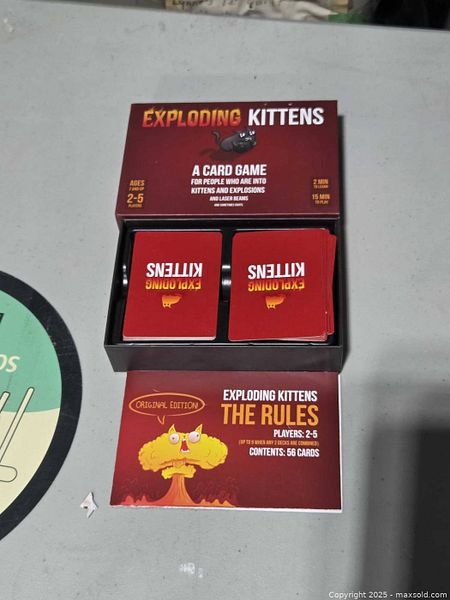 Exploding Kittens Original Edition Card Game | Maxsold