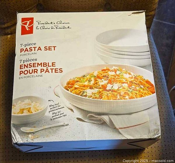 President's Choice Porcelain 7-Piece Pasta Set | Maxsold