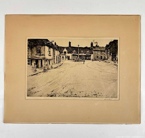 James Hamilton Hay Signed Etching The Town Square | Maxsold