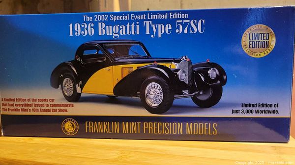 VOITURE DE COLLECTION FRANKLIN MINT Precision Models 1936 Bugatti 57SC