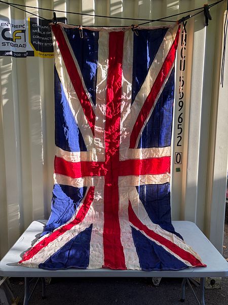 Vintage sewn British Union Jack flag 97